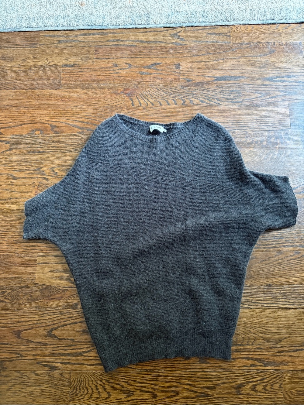The Reset Charcoal Crewneck Dolman Sweater